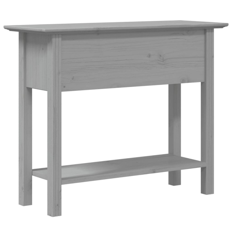 Stolik konsolowy BODO, szary, 91x35x74 cm, drewno sosnowe