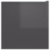 Szafki wiszące pod TV 3 szt., wysoki połysk, szare, 60x30x30 cm