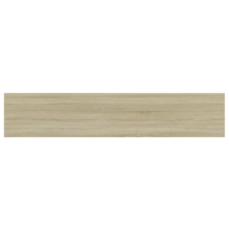 Półki na książki, 4 szt., dąb sonoma, 100x20x1,5 cm, płyta