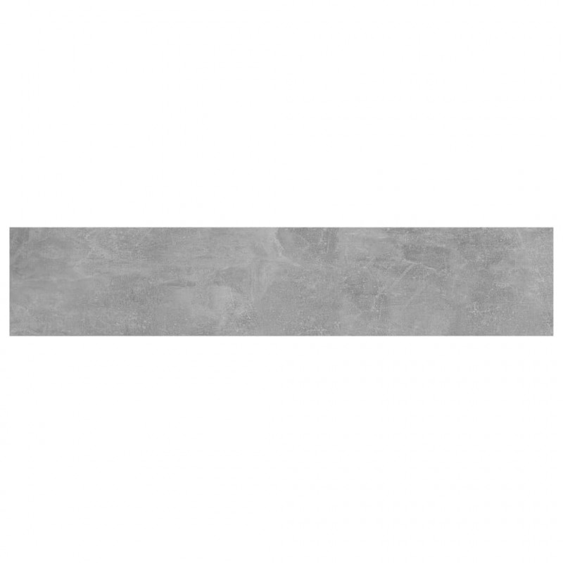 Półki na książki, 8 szt., szarość betonu, 100x20x1,5 cm