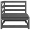 3-cz. zestaw mebli wypoczynkowych do ogrodu, szary, sosnowy