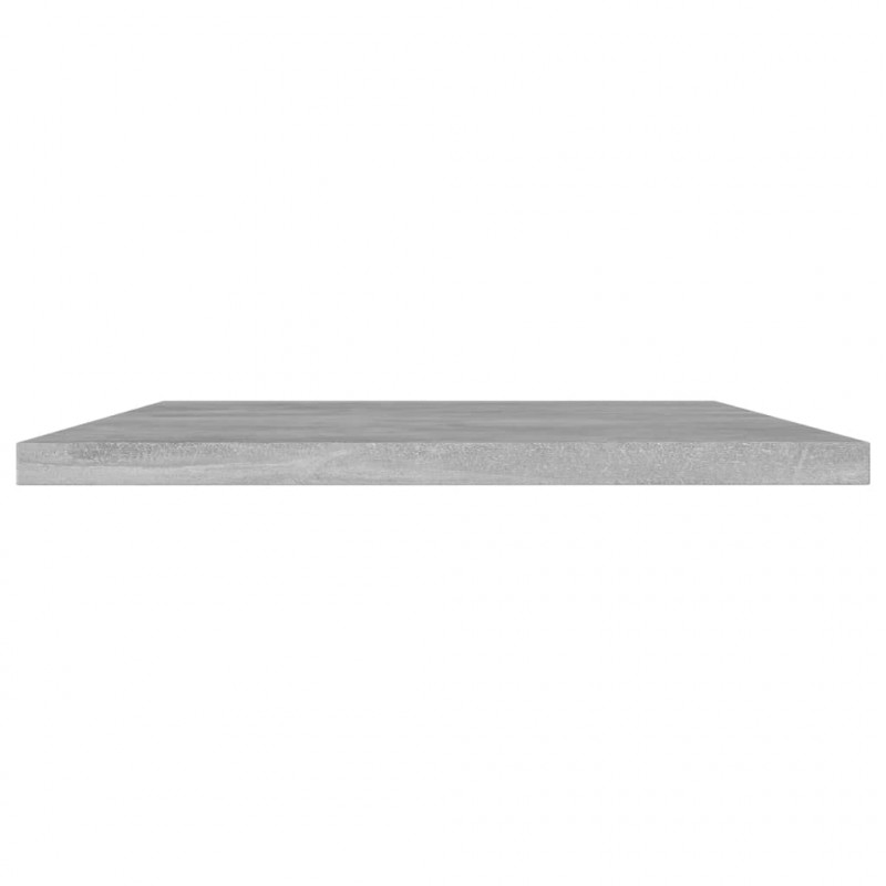 Półki na książki, 8 szt., szarość betonu, 100x30x1,5 cm