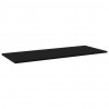 Półki na książki, 4 szt., czarne, 100x40x1,5 cm, płyta wiórowa