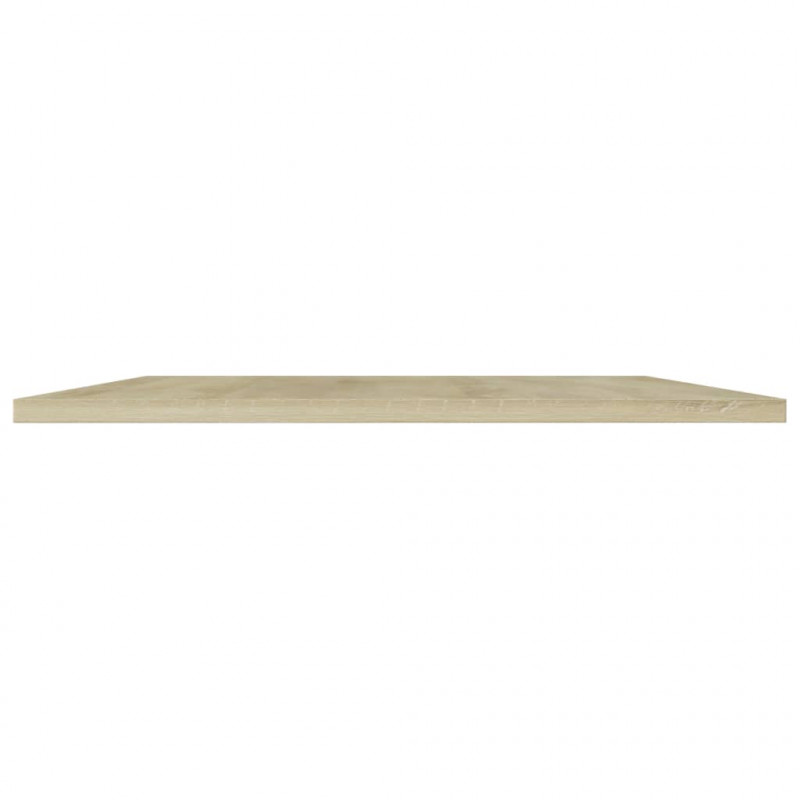 Półki na książki, 4 szt., kolor dąb sonoma, 100x40x1,5 cm