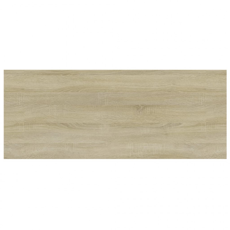 Półki na książki, 4 szt., kolor dąb sonoma, 100x40x1,5 cm