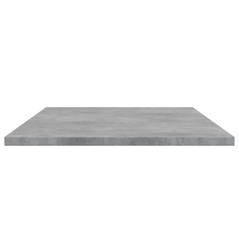 Półki na książki, 4 szt., szarość betonu, 100x40x1,5 cm