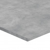 Półki na książki, 4 szt., szarość betonu, 100x50x1,5 cm
