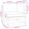 2-osobowa sofa ogrodowa, poduszki, miodowy brąz, drewno sosnowe