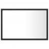 Lustro łazienkowe z LED, szare, 60x8,5x37 cm, akryl