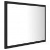 Lustro łazienkowe z LED, szare, 60x8,5x37 cm, akryl
