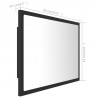 Lustro łazienkowe z LED, szare, 60x8,5x37 cm, akryl