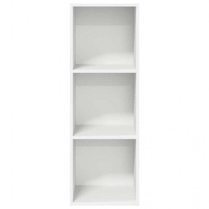 Wisząca szafka pod TV, biała, 37x37x107 cm