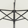 Parasol ogrodowy na stalowym słupku, biały, 225x225x212 cm