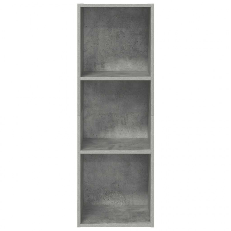 Wisząca szafka pod TV, szarość betonu, 37x37x107 cm