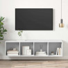 Wisząca szafka TV, biała, 37x37x142,5 cm