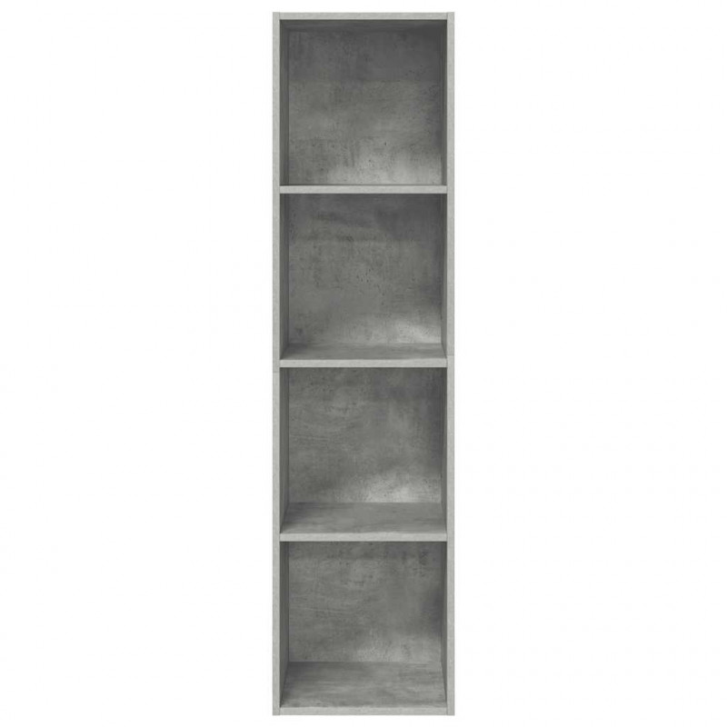 Wisząca szafka TV, szarość betonu, 37x37x142,5 cm