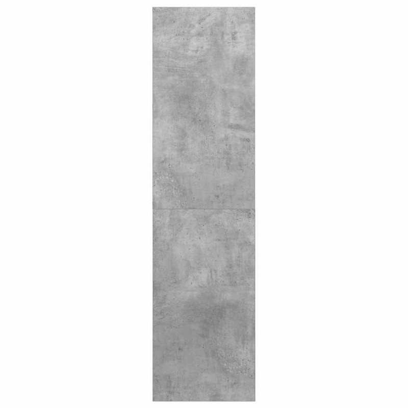 Wisząca szafka TV, szarość betonu, 37x37x142,5 cm