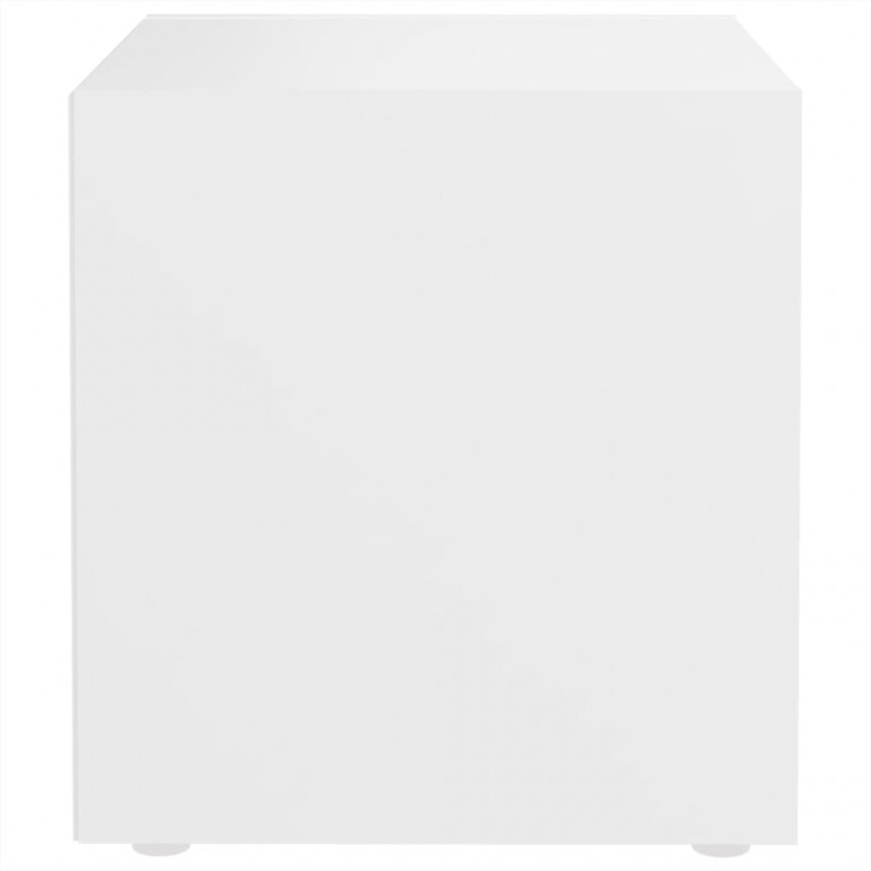 Szafka pod telewizor, biała 37x35x37 cm materiał drewnopochodny