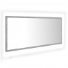 Lustro łazienkowe LED, szarość betonu, 100x8,5x37 cm, akryl