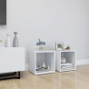 Szafki pod TV 2 szt., białe 37x35x37 cm materiał drewnopochodny