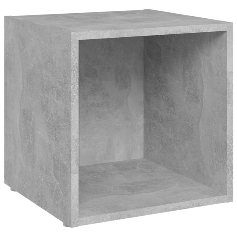 Szafki pod TV, 2 szt., szarość betonu, 37x35x37 cm