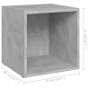Szafki pod TV, 2 szt., szarość betonu, 37x35x37 cm