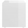 Szafki pod TV, 2 szt., wysoki połysk, białe, 37x35x37 cm
