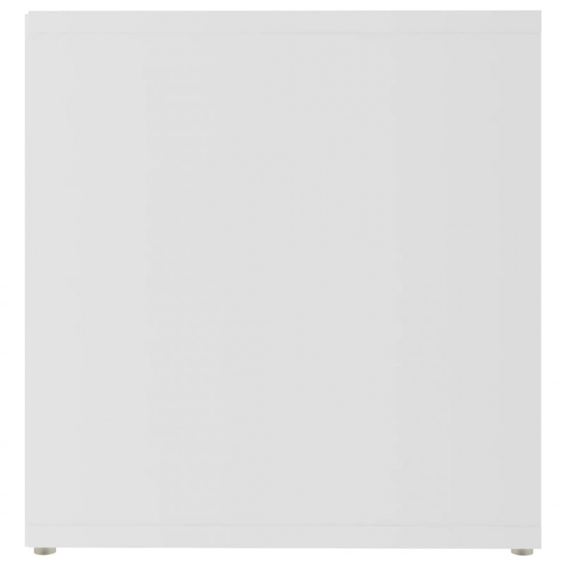 Szafka pod TV, biała, 72x35x36,5 cm, materiał drewnopochodny