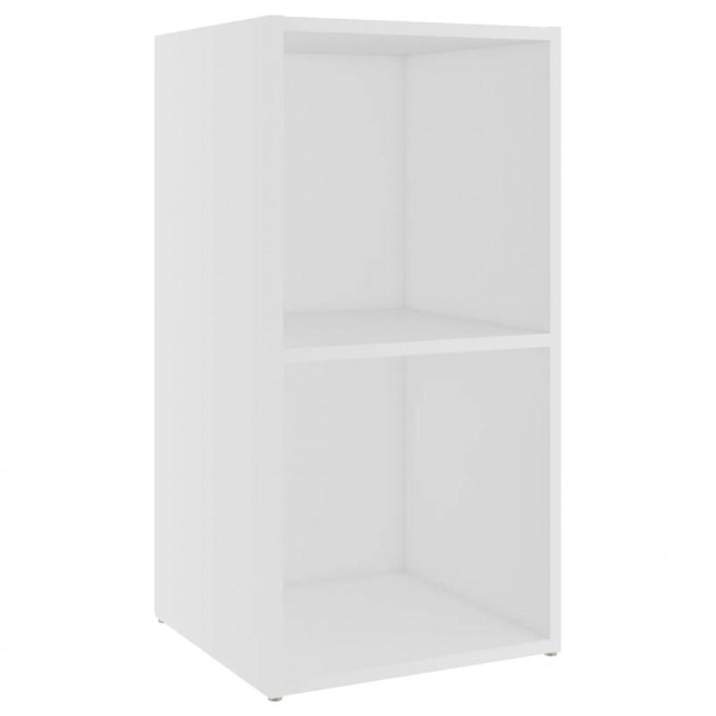 Szafka pod TV, biała, 72x35x36,5 cm, materiał drewnopochodny