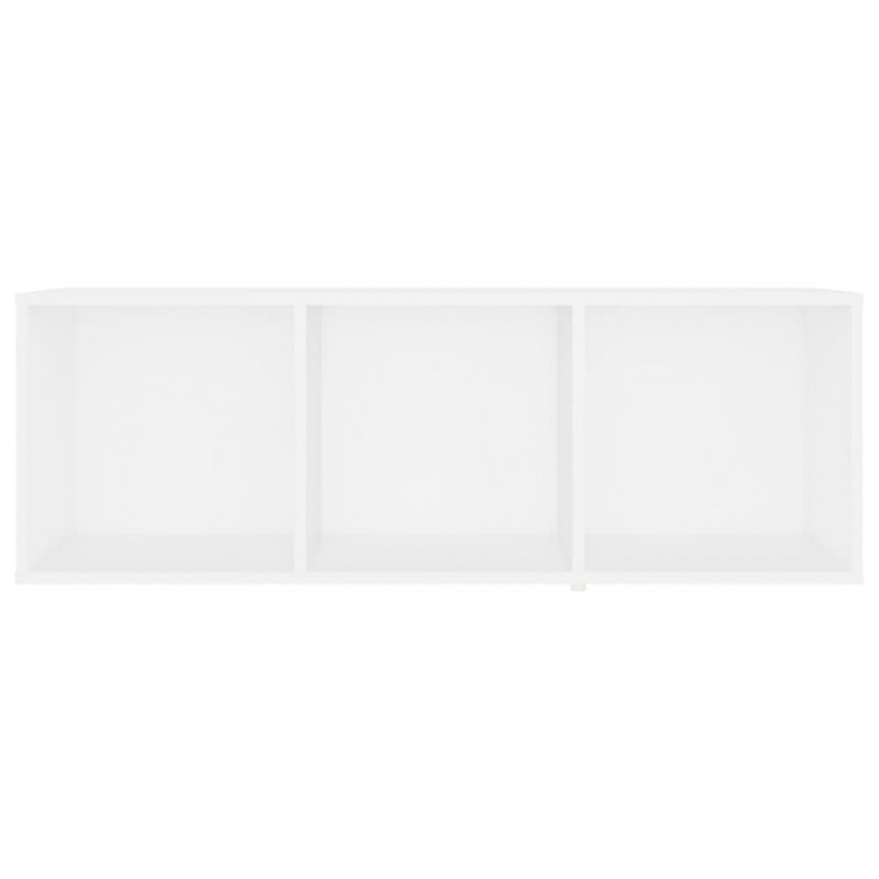 Szafka pod TV, biała, 107x35x37 cm, materiał drewnopochodny