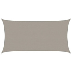 Żagiel przeciwsłoneczny, 160 g/m², jasnoszary, 3x6 m, HDPE