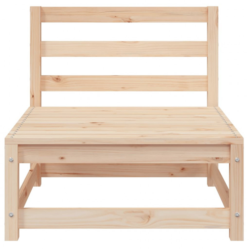 Ogrodowa sofa środkowa, lite drewno sosnowe