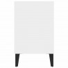 Szafka TV, metalowe nóżki, biel, 103,5x30x50 cm