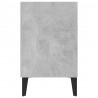 Szafka TV, metalowe nóżki, szarość betonu, 103,5x30x50 cm