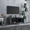 Szafka TV, metalowe nóżki, szara, 103,5x35x50 cm