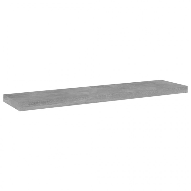 Półki na książki, 8 szt., szarość betonu, 40x10x1,5 cm