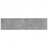 Półki na książki, 8 szt., szarość betonu, 40x10x1,5 cm