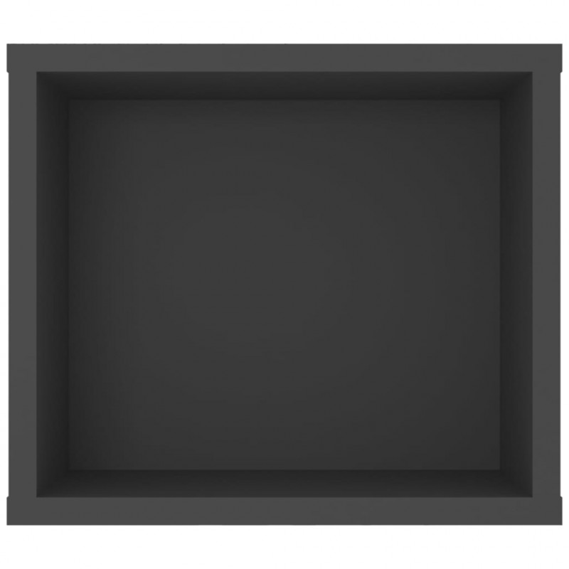 Wisząca szafka TV, szara 100x30x26,5 cm materiał drewnopochodny