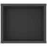 Wisząca szafka TV, szara 100x30x26,5 cm materiał drewnopochodny
