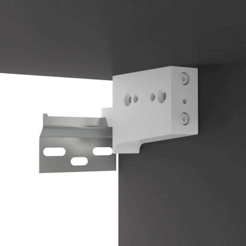 Wisząca szafka TV, szara 100x30x26,5 cm materiał drewnopochodny