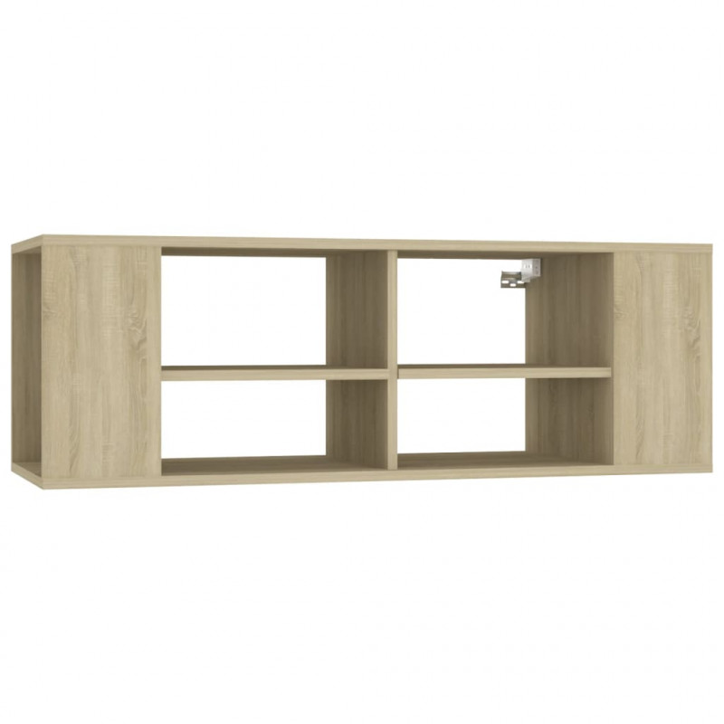 Wisząca szafka pod TV, dąb sonoma, 102x35x35 cm