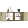 Wisząca szafka pod TV, dąb sonoma, 102x35x35 cm