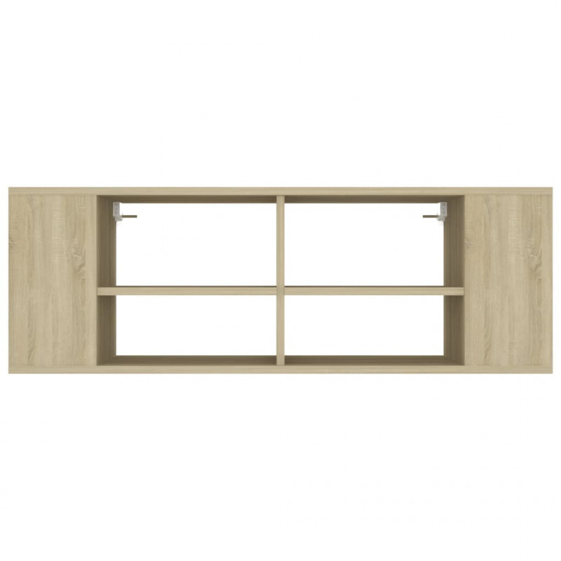 Wisząca szafka pod TV, dąb sonoma, 102x35x35 cm