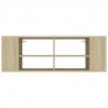 Wisząca szafka pod TV, dąb sonoma, 102x35x35 cm