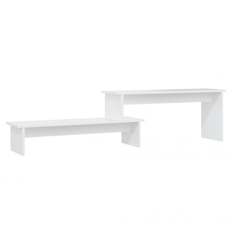 Szafka pod TV, biała, 180x30x43 cm, materiał drewnopochodny