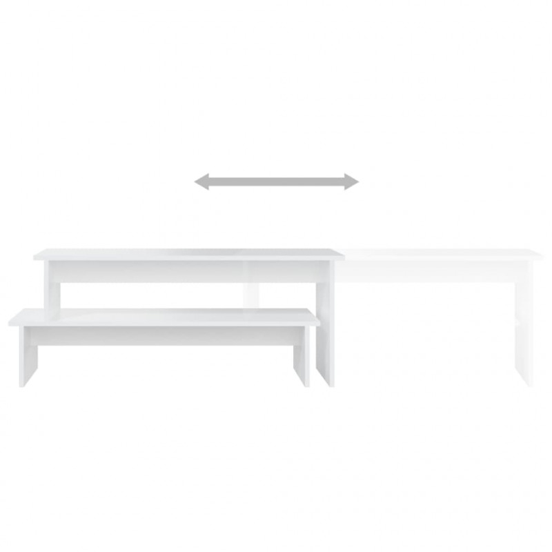Szafka pod TV, biała, 180x30x43 cm, materiał drewnopochodny