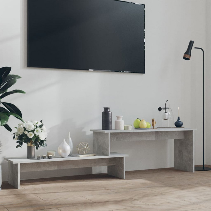 Szafka pod TV, szarość betonu, 180x30x43 cm