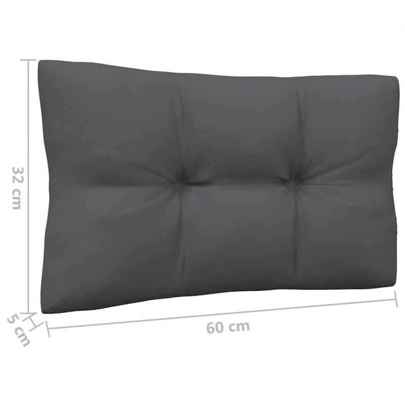 2-osobowa sofa ogrodowa z poduszkami, szara, drewno sosnowe