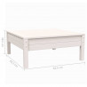 3-cz. zestaw wypoczynkowy do ogrodu, z poduszkami, biała sosna