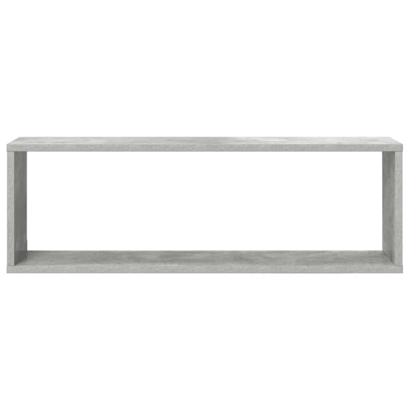 Półki ścienne kostki, 6 szt., szarość betonu, 80x15x26,5 cm